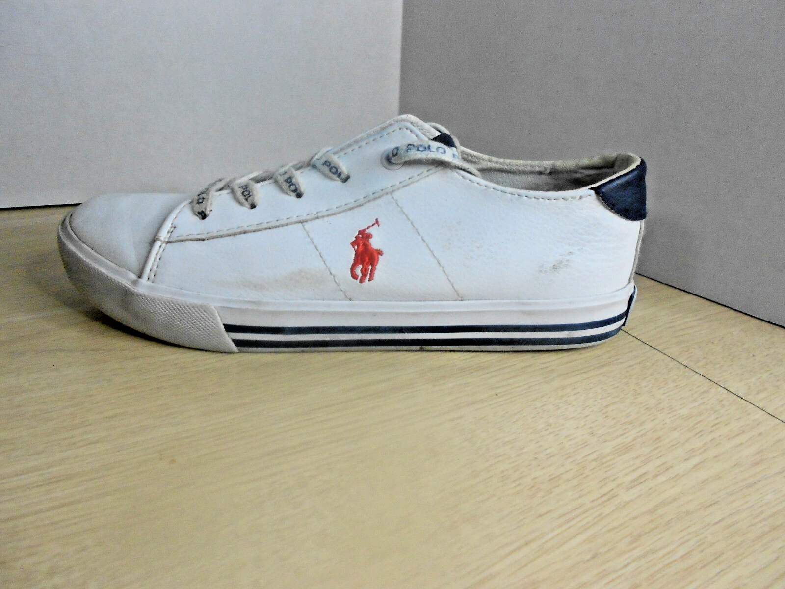 PONY Polo Ralph Lauren Fantor IV Sneakers Basse Donna Taglia 3 Ecopelle Bianca