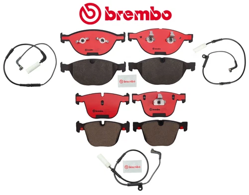 For BMW M5 M6 Front Brake Pads & Rear Brake Pad Ceramic OEM Brembo + Sensor - Picture 2 of 2