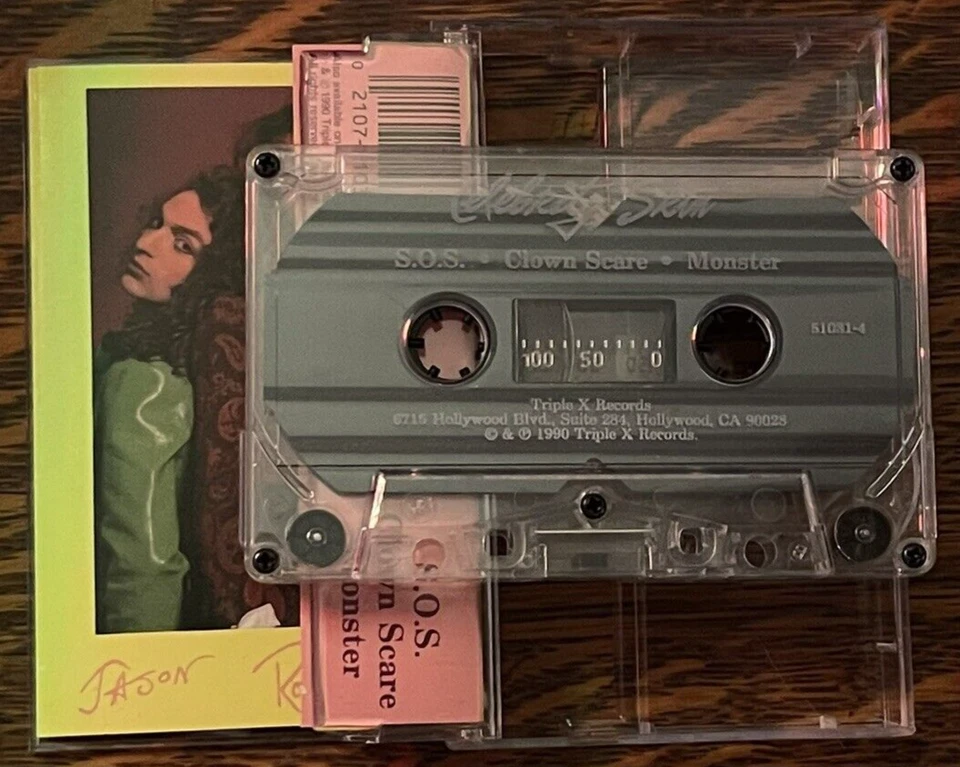 CASSETTE~ CELEBRITY SKIN~ 1990~ S.O.S. CLOWN SCARE MONSTER - Imagem 4 de 4