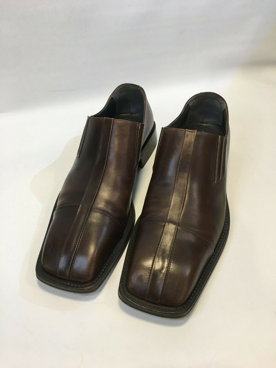 Cesare Paciotti Men Italian Leather Shoes Brown 100% Authentic 9