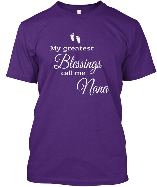 Call Me Nana My Greatest Blessings T-Shirt Made in the USA Size S to 5XL