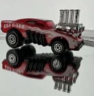 Vtg 1972 Matchbox Superfast Red Rider Dragster Dodge Charger Blown Engine Car