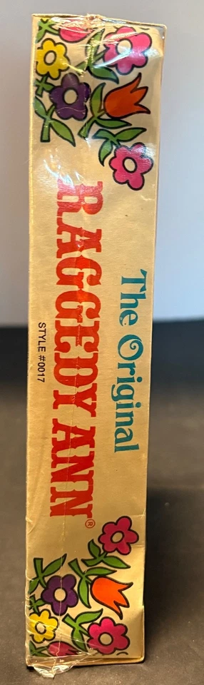 20 世纪 70 年代 Knickerbocker“The Original Raggedy Ann”娃娃 6 英寸 #0017 全新带盒 密封 — 第 2/4 张图片