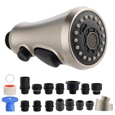 Hibbent Pull Down Kitchen Faucet Head Replacement, Brushed Nickel