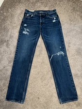 Hollister Straight Leg Bootcut Jeans Dark Wash Mens 32x34