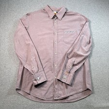 Hugo Boss BOSS ORANGE Classic Long Sleeve Shirt Size XL Pink PREPPY