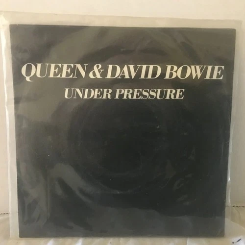 Queen & David Bowie Under Pressure b/w Soul Brother Elektra 45 with PS