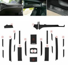 Auto Innenraum Aufkleber Zierleisten 1 Set Dekoration Kohlefaser Optik