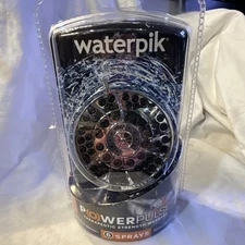Waterpik XAS-613E PowerPulse+ Chrome 6-Setting Wallmount Shower Head Massage NEW