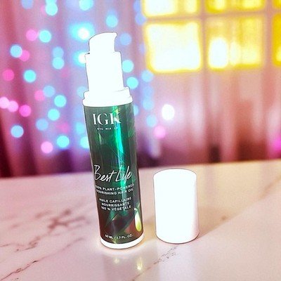 IGK Best Life Plant-Powered Nourishing Hair Oil 1.7 Oz New Without Box Full Size
