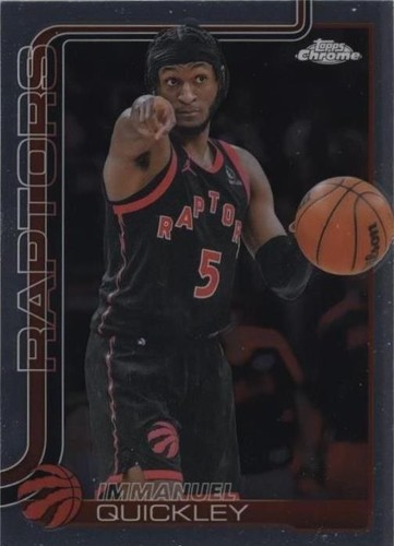 2025-26 Topps Flagship Gold Mirror Immanuel Quickley Raptors Case 