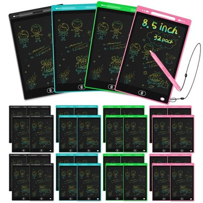 32 Pack LCD Writing Tablet 8.5 Inch with attached Pen and String for kids, to...