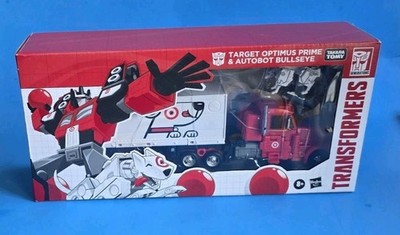 Transformers Target Optimus Prime and Autobot Bullseye Action Figure Set BNISB 