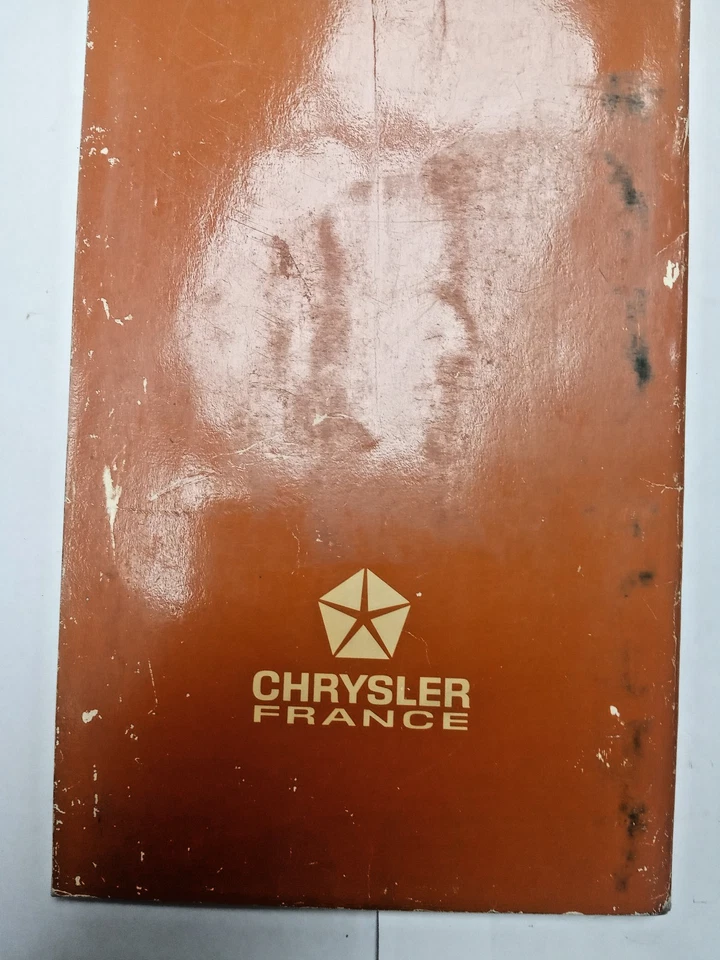Manuale d' uso e manutenzione SIMCA CHRYSLER 1100 in lingua italiana - Immagine 3 di 3