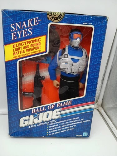 1991 Hasbro G.I. JOE ARAH Hall Of Fame Snake Eyes 12" Action Figure New Sealed