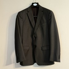Z Zegna City Dark Gray Suit Jacket 84 Wool 16 Mohair Mens 48R Read Description