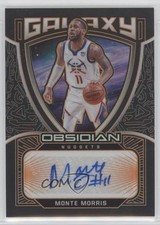 2020-21 Panini Obsidian Galaxy Electric Etch Orange 12/50 Monte Morris Auto 0ja2
