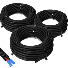 1/4", 1/2", 3/8" x 25 Ft Split Wire Loom Tubing Wire Loom Assortment Split Ca...