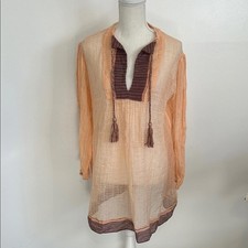 Ulla Johnson Peach and Brown Tunic