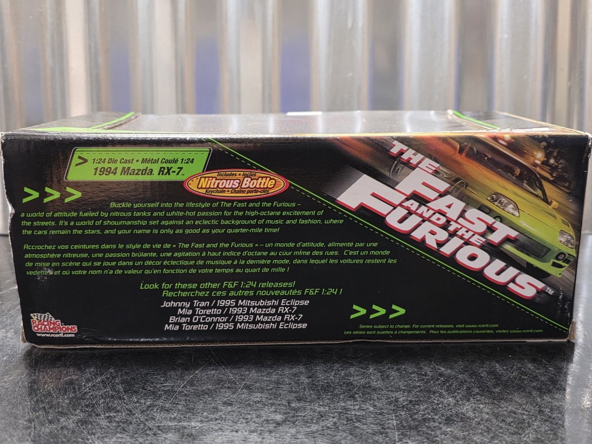 Racing Champions Fast And Furious 1994 Mazda RX-7 1:24 Car w