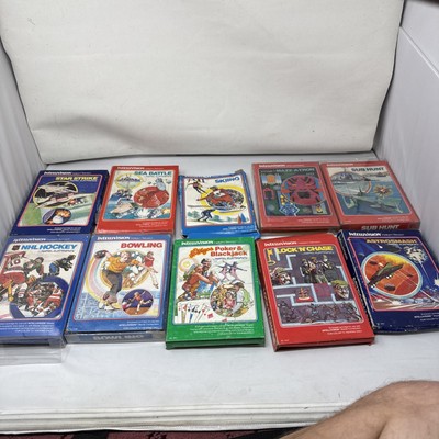 Intellivision Game Lot Of 10Untested damaged