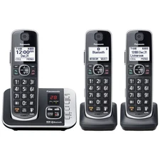 Panasonic Link2Cell Bluetooth DECT 6.0 Expandable Cordless Phone System KX-TGE66