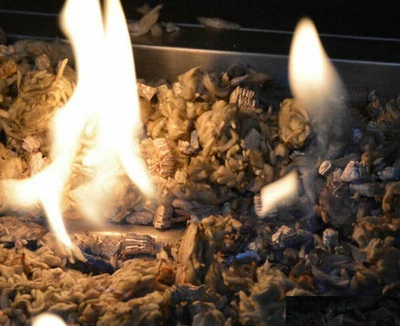 THE STOVE WIZARD Vermiculite Gas Coal Fire, Glowing Embers Replacement Coal Logs Base 10 Litre