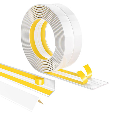 200cm | 30x30mm Winkelprofil Kunststoff Selbstklebend Kantenschutz Eckenschutz E