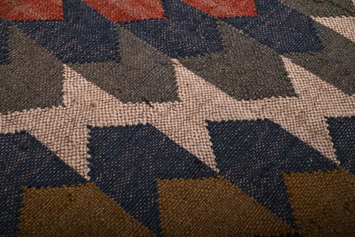 Alfombra Lana Yute Hecho a Mano Acento Vintage Kilim Alfombra Salón Pasillo Alfombra - Imagen 4 de 8