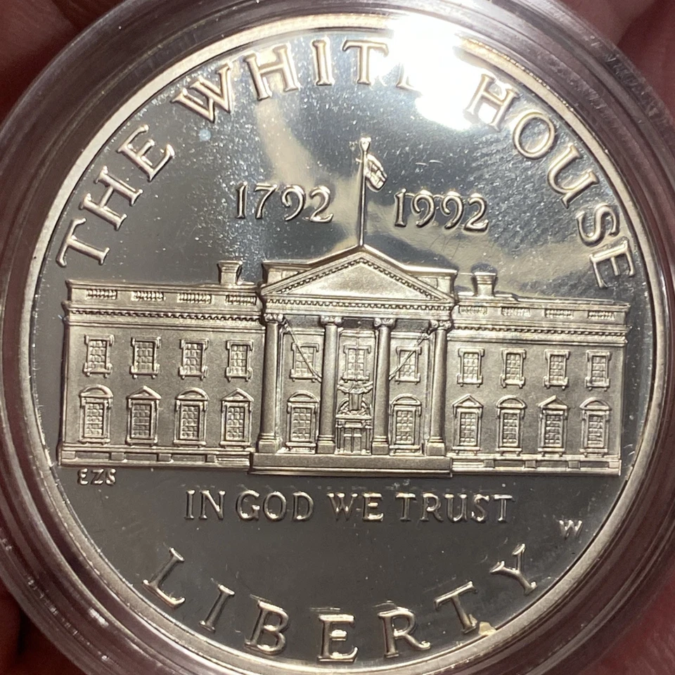 1992 The White House 200th Anniversary Coin Proof Silver Dollar with Box and COA - Image 4 of 4