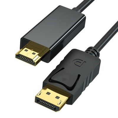 DisplayPort auf HDMI Kabel 1,8 m, 4K DP zu HDMI Kabeladapter, Unidirektionales