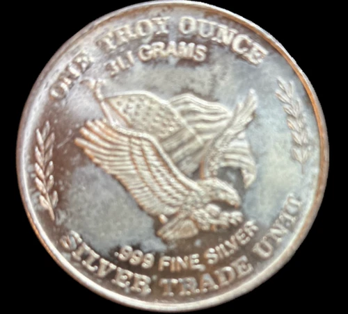 1981 U.S. Assay Office San Francisco 1 Oz .999 Silver Bullion Round