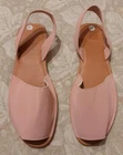 Brand New Soft & Comfy Pink Faux-Suede Back Strap Slip-On Flats Womens Size 7.5