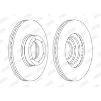 Jurid 2X Bremsscheiben Vorne Ø280 Mm BelüFtet Beschichtet FüR Renault Master II