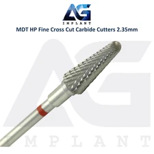 MDT Dental HP Fine Cross Cut Carbide Cutters 2.35mm Finishing Alloys Acrylic