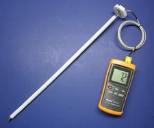 Very High Temperature K-Type Thermometer Ceramic Probe Forge Crucible Kiln CR-8