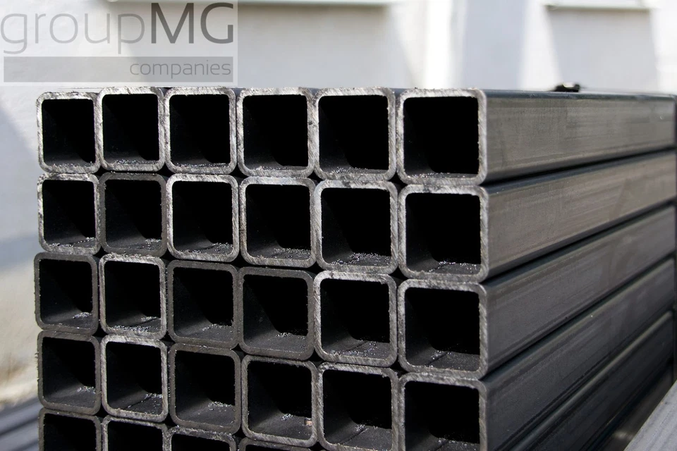 MARKENLOS Quadratrohr Vierkantrohr Stahl Laenge 750 mm