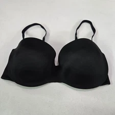 Warners Women Bra 34D Black Lightly Lined Underwire Smooth Convertible
