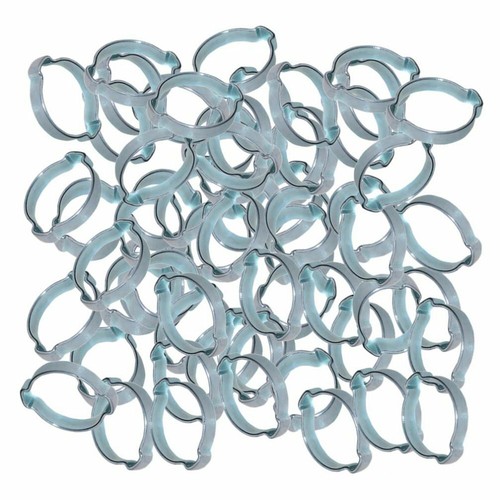 O-clip 3-5mm Crimp Pinchers Double 2 Ear Hose Clip 100pk LPG Welding NEW - Picture 3 of 4