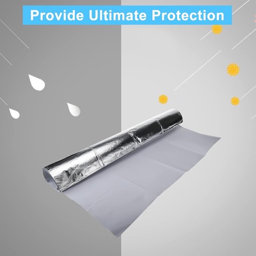 Adhesive Backed Aluminized Fiberglass Sheet Heat Shield Protection Barrier Cover - Picture 3 of 9