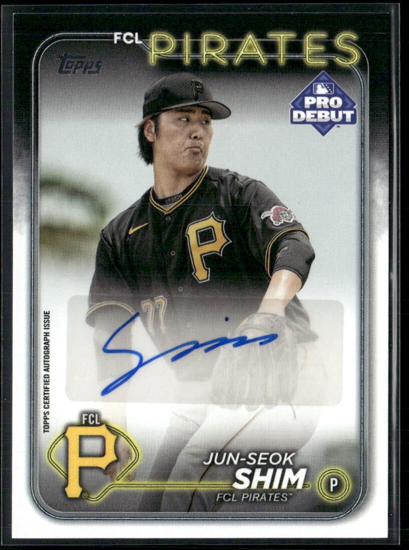Junko2024 ❗️ 2024 TOPPS PRO DEBUT JUN-SEOK SHIM BASE AUTO #PD-59 FCL