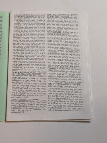 Savage Amusement: #5 1998 Punk & Oi Newsletter - Picture 3 of 3