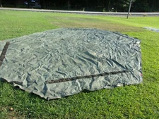 MILITARY SURPLUS HDT DRASH 3 TENT FLOOR  - 14+ FT x 22+ FT ..TARP COVER  US ARMY
