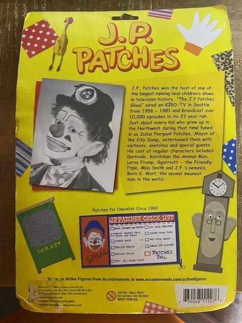 J.P. Patches アクションフィギュア New J.P. Patches Clown Action Figure w/ Tikey Turkey and Pie