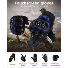 Tactical Full Finger Touch Screen Motorcycle Powersports Riding Racing Gloves US