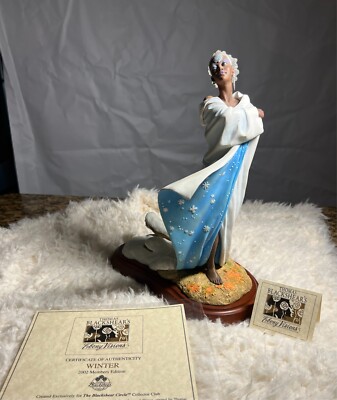 Thomas Blackshear's Ebony Visions - Winter figurine with 2 Plaques