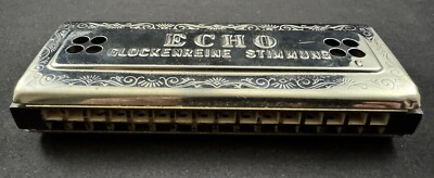 Vintage M. Hohner Echo Harp 54/64 M 1 Key C/G w/ Original