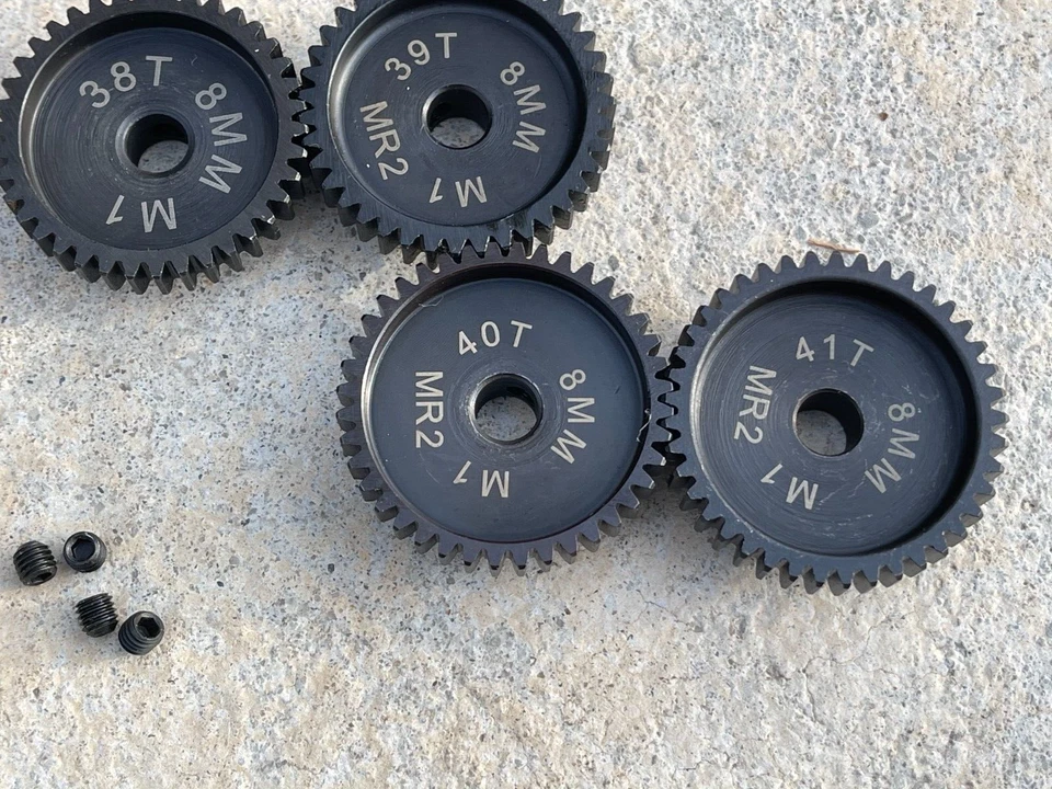Engranajes de piñón 8 mm Mod 1.0 38-41T ¡ENGRANAJES DE VELOCIDAD CLASIFICADOS A 200+ MPH!! Foto 3 de 3