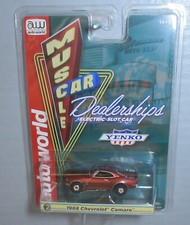 "NEW" AW REL 3 MUSCLE CAR DEALERSHIPS RED '68 CHEVY CAMARO HO T JET CAR