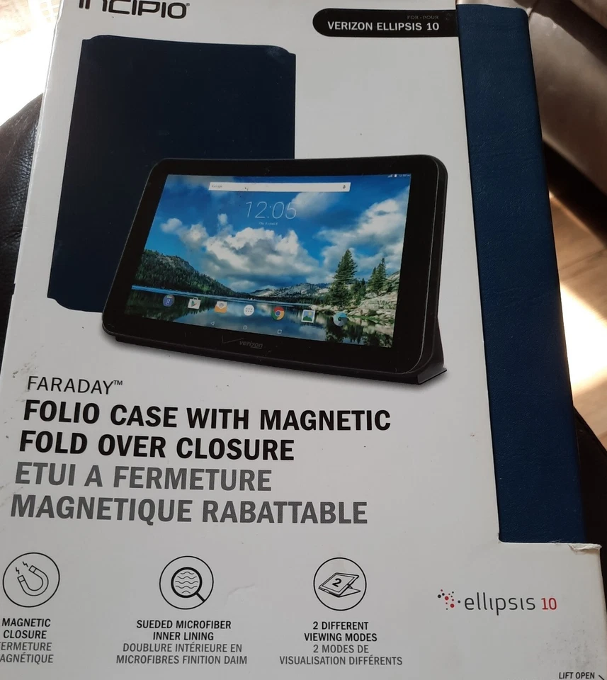 Incipio Folio Case Verizon Ellipsis 10 (Navy) - Image 3 of 4
